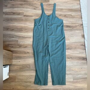 UANEO Women’s Linen Cotton Overalls XL